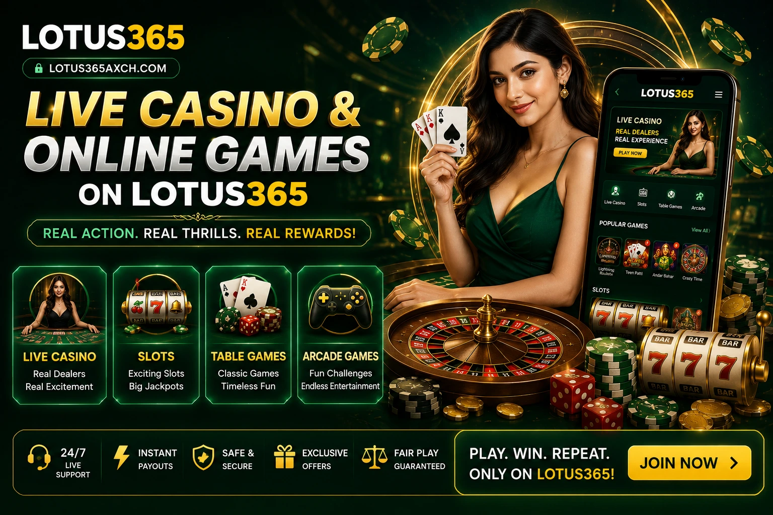Live Casino & Online Games on Lotus365