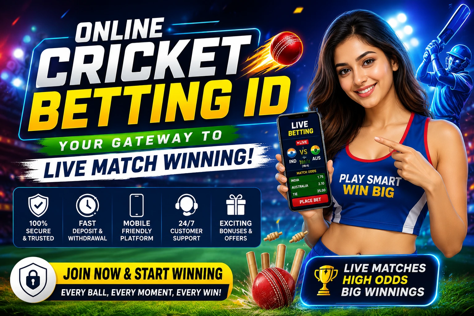 Online cricket betting id