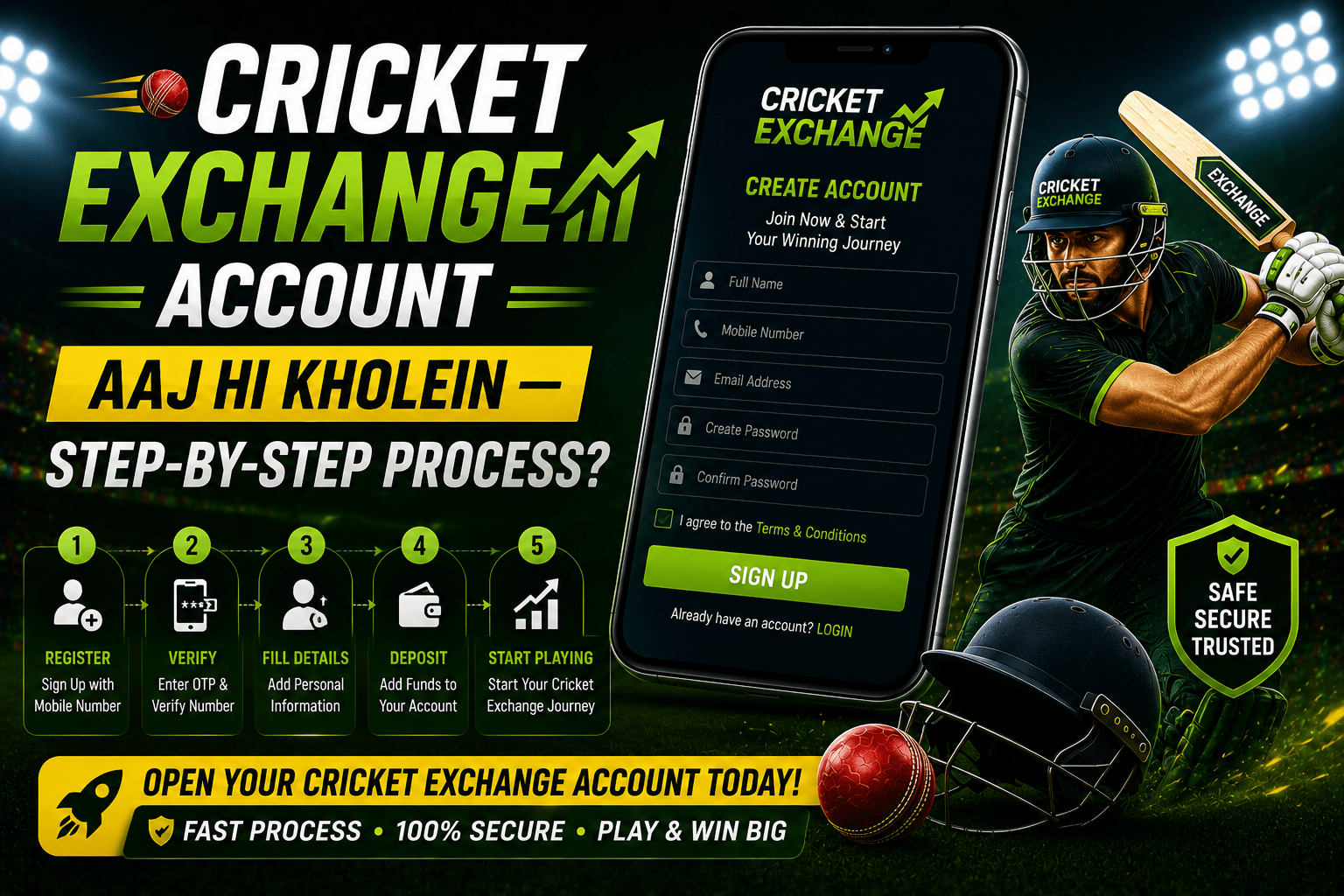 cricket exchange account