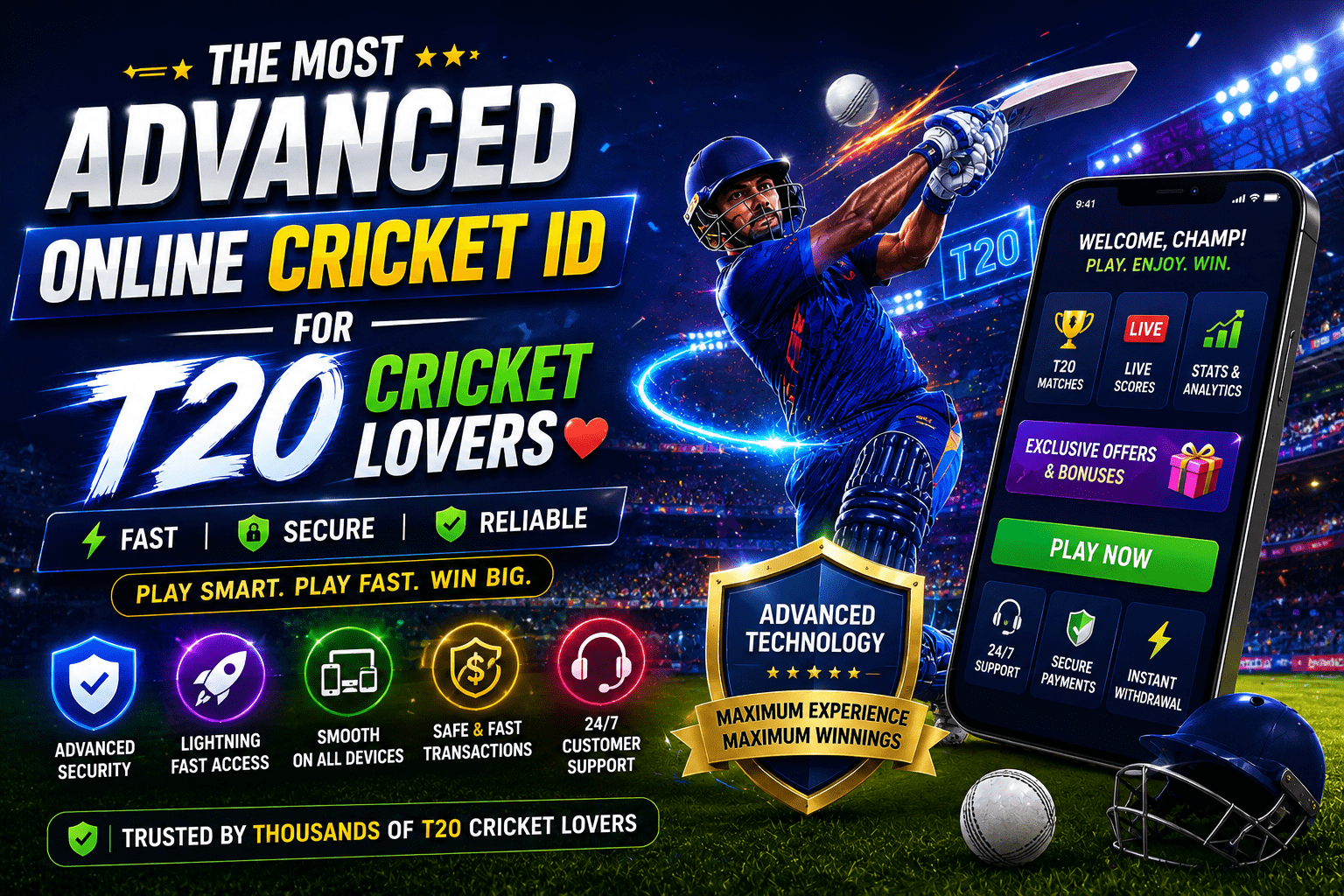 The Most Advanced Online Cricket ID for T20 Cricket Lovers