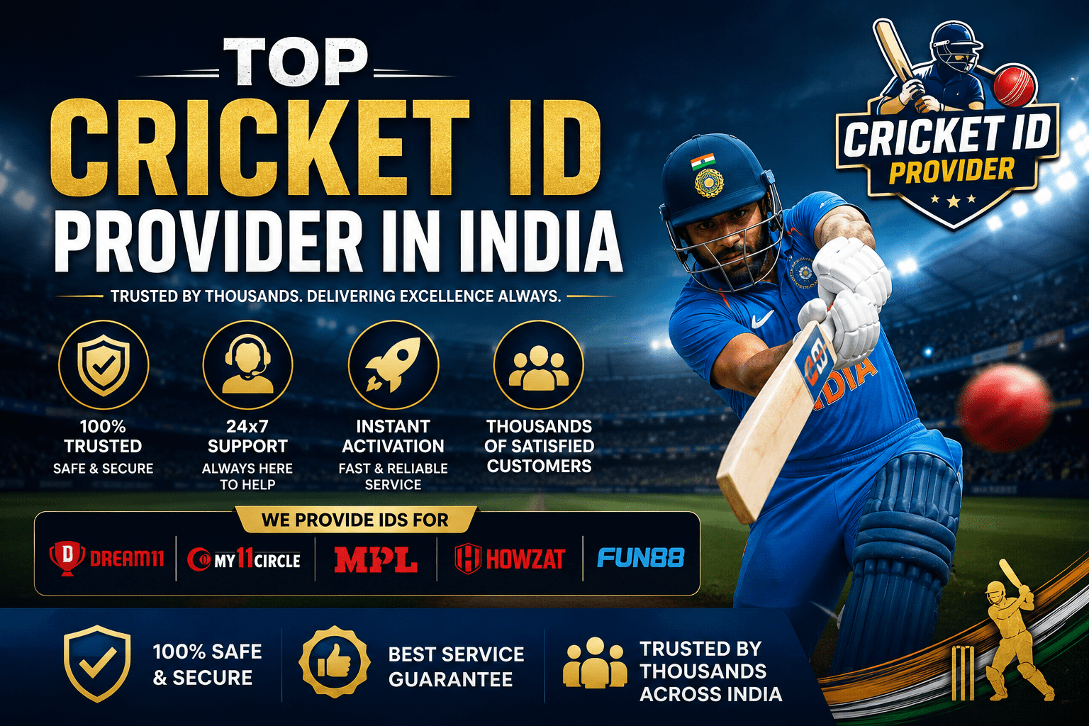 top cricket id provider in india